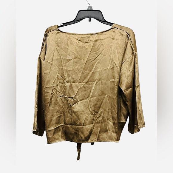 Urban Outfitters Tan Metallic Knotted Shawl Top - Picture 2 of 4
